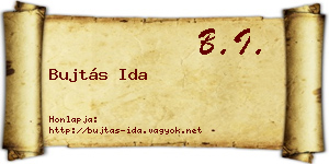 Bujtás Ida névjegykártya
